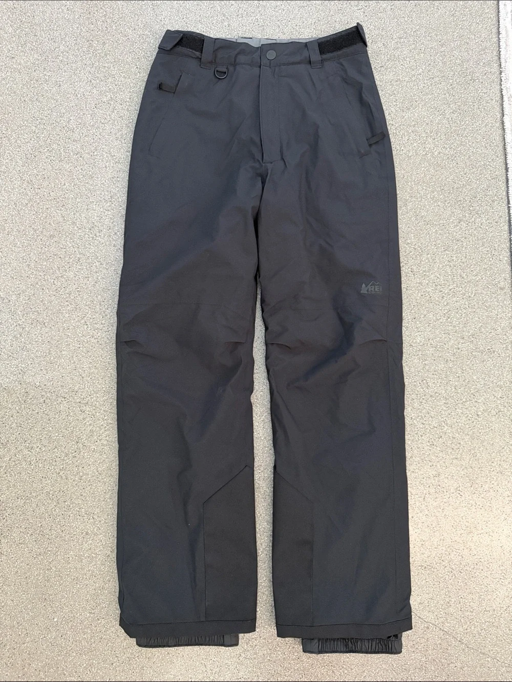 REI Black Cargo Ski Shell Pants